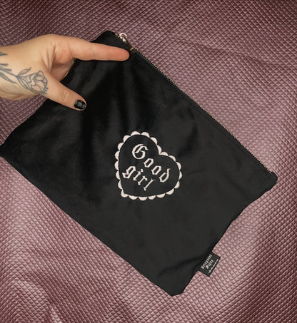 Gothic Velvet Zip Bag